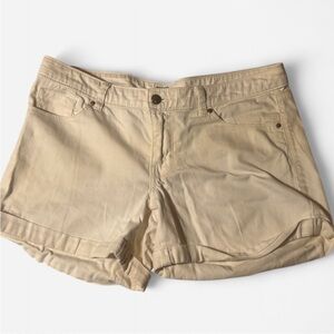 Casual Cream Jean Shorts for Women